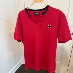 Kooples T shirt - Red - Size L / 9 Skull design